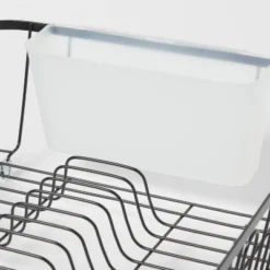 Large Steel Dish Drainer Black - Brightroom™: Powder-Coated Freestanding Rack With Utensil Holder 5 Large Steel Dish Drainer Black - Brightroom™: Powder-Coated Freestanding Rack With Utensil Holder -Brightroom GUEST 00c57bcd a1e6 4e23 a0fc 25646d94c4e6