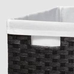 16" X 9" X 6" Lined Woven Media Bin Black - Brightroom™ 6 16" X 9" X 6" Lined Woven Media Bin Black - Brightroom™ -Brightroom GUEST 0794ba13 e29a 4867 bcce 393d9e5670b4