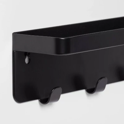 Metal Wall Organizer 4 Hook Solid - Brightroom™ 4 Metal Wall Organizer 4 Hook Solid - Brightroom™ - Image 2