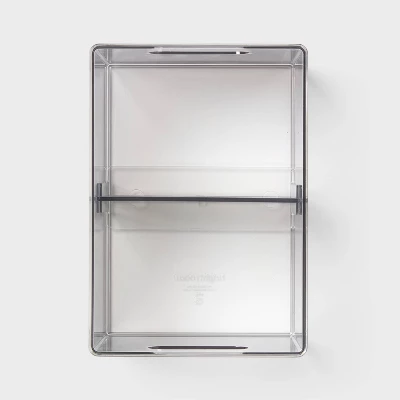 All Purpose Clear Storage Bin With Adjustable Divider Small - Brightroom™ 4 All Purpose Clear Storage Bin With Adjustable Divider Small - Brightroom™ - Image 2