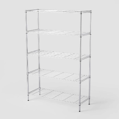5 Tier Wide Wire Shelving - Brightroom™ 5 5 Tier Wide Wire Shelving - Brightroom™ - Image 4