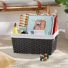 17" X 12" X 8" Large Woven Lined Basket Black - Brightroom™ 2 17" X 12" X 8" Large Woven Lined Basket Black - Brightroom™ -Brightroom GUEST 0ff737db fc55 494a af3c b47897fa5dfd