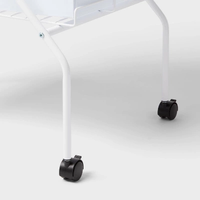 2 Tier Collapsible Cart With Bins - Brightroom™ 4 2 Tier Collapsible Cart With Bins - Brightroom™ - Image 2