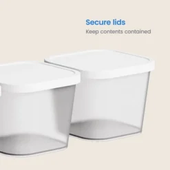 3pk Click In Place 30oz Insert Storage Containers White And Clear - Brightroom™ 10 3pk Click In Place 30oz Insert Storage Containers White And Clear - Brightroom™ -Brightroom GUEST 1110893c 8848 4812 b8b7 845fda98d1f2