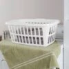 1.5bu Laundry Basket White - Brightroom™: Large Portable Clothes Hamper With Built-In Handles, 52.8L Capacity 1 1.5bu Laundry Basket White - Brightroom™: Large Portable Clothes Hamper With Built-In Handles, 52.8L Capacity -Brightroom GUEST 1299e654 e738 4cdb 8a3f 44f58c0fcdee
