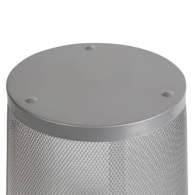 Mesh Waste Basket Silver - Brightroom™: Steel Wire Mesh, Office Trash Can, Nonslip Base, Fingerprint-Resistant 6 Mesh Waste Basket Silver - Brightroom™: Steel Wire Mesh, Office Trash Can, Nonslip Base, Fingerprint-Resistant - Image 4