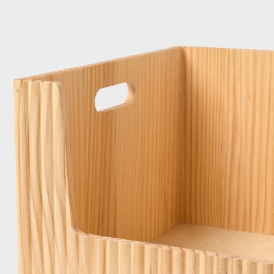 Open Front Wood Bin - Brightroom™ 4 Open Front Wood Bin - Brightroom™ - Image 2