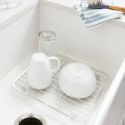 12.5"x 10.5" Wire Sink Mat Silver - Brightroomâ„¢