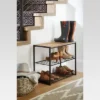 3 Tier Shoe Rack Black Metal With Natural Wood - Brightroom™ 1 3 Tier Shoe Rack Black Metal With Natural Wood - Brightroom™ -Brightroom GUEST 1f2cceea 00e7 47c8 8368 266f389021b9