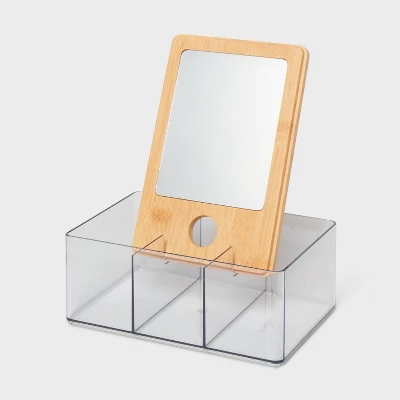 Cosmetic Storage Container With Bamboo Lid - Brightroom™ 4 Cosmetic Storage Container With Bamboo Lid - Brightroom™ - Image 2