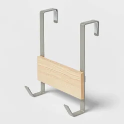 Small Over The Door Hook With Wood 2 Hooks - Brightroom™ 6 Small Over The Door Hook With Wood 2 Hooks - Brightroom™ -Brightroom GUEST 221292bf 8af8 43d1 ac63 107113b364b5