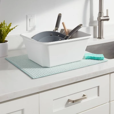 12qt Dishpan White - Brightroom™: Plastic Wash Basin, Kitchen Sink Dish Tub, Dishwasher-Safe, 12qt Capacity 3 12qt Dishpan White - Brightroom™: Plastic Wash Basin, Kitchen Sink Dish Tub, Dishwasher-Safe, 12qt Capacity