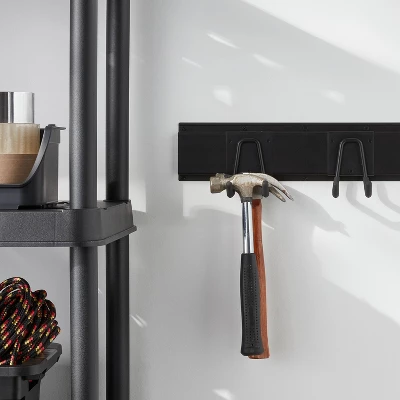 Multi-Purpose Short Garage Tool Hook - Brightroom™: Steel Utility Storage Rack, Black, 30lb Capacity, Powder-Coated Finish 3 Multi-Purpose Short Garage Tool Hook - Brightroom™: Steel Utility Storage Rack, Black, 30lb Capacity, Powder-Coated Finish