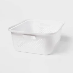 Small Decorative Plastic Bin With Cutout Handles - Brightroom™ 9 Small Decorative Plastic Bin With Cutout Handles - Brightroom™ -Brightroom GUEST 25349fc3 e5d1 4806 9009 d681eb4d20d2