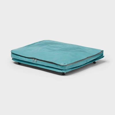 Storage Bag With Wheels Pewter Aqua - Brightroom™ 4 Storage Bag With Wheels Pewter Aqua - Brightroom™ - Image 2