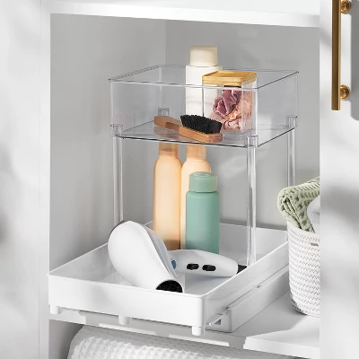 Medium Gliding Tray With Bin Clear - Brightroom™ 3 Medium Gliding Tray With Bin Clear - Brightroom™