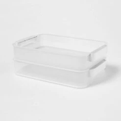 Click In Place 6.7qt Clear Shallow Plastic Storage Bin With White Latch For Home And Office Organization - Brightroom™ 13 Click In Place 6.7qt Clear Shallow Plastic Storage Bin With White Latch For Home And Office Organization - Brightroom™ -Brightroom GUEST 26e19bcd f9a2 4375 87c1 9d243f92c9d4