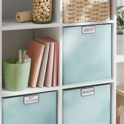 Small Bin Labels 3pk Silver - Brightroom™ 3 Small Bin Labels 3pk Silver - Brightroom™