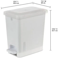 2.7gal Step Trash Can Clear - Brightroom™: Small Pedal-Operated Lid, Bathroom Garbage, Indoor Rectangle, Textured Plastic 11 2.7gal Step Trash Can Clear - Brightroom™: Small Pedal-Operated Lid, Bathroom Garbage, Indoor Rectangle, Textured Plastic -Brightroom GUEST 291e4571 79f3 4d11 94c2 8af146c915fc