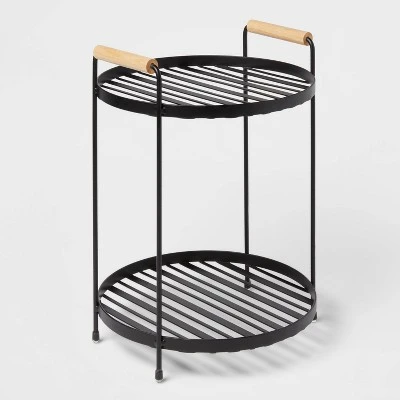 Round Vanity Organizer With Wood Handles - Brightroom™ 6 Round Vanity Organizer With Wood Handles - Brightroom™ - Image 4