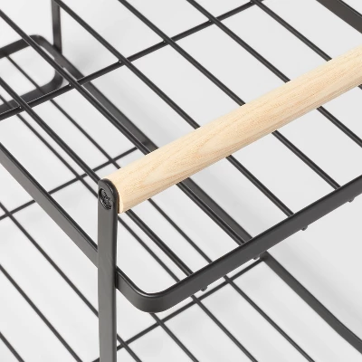 Wood Handle Tiered Vanity Organizer Black - Brightroom™ 4 Wood Handle Tiered Vanity Organizer Black - Brightroom™ - Image 2