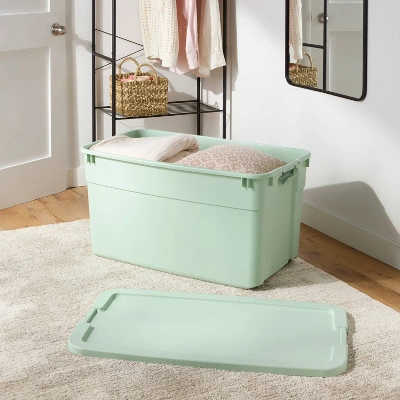 45gal Wheeled Latching Storage Tote Green - Brightroom™ 3 45gal Wheeled Latching Storage Tote Green - Brightroom™