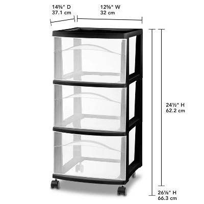 3 Drawer Medium Cart - Brightroom™ 5 3 Drawer Medium Cart - Brightroom™ - Image 3