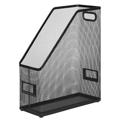 Mesh Magazine File Black - Brightroom™: Steel File Organizer & Holder, 12" H, No Assembly Required 3 Mesh Magazine File Black - Brightroom™: Steel File Organizer & Holder, 12" H, No Assembly Required