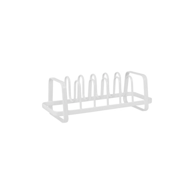 Wire Storage Lid Organizer White - Brightroom™: Kitchen Cabinet Organizer, Iron Pot & Pan Rack, 13.5" Depth 4 Wire Storage Lid Organizer White - Brightroom™: Kitchen Cabinet Organizer, Iron Pot & Pan Rack, 13.5" Depth - Image 2