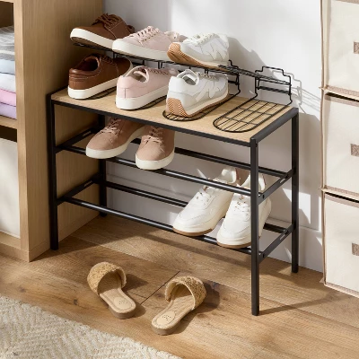 Wire Shoe Space-Saving Slot Organizers 6pk - Brightroom™ 3 Wire Shoe Space-Saving Slot Organizers 6pk - Brightroom™