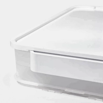 Click In Place Large Lid For Plastic Storage Bins For Home And Office Organization White - Brightroom™ 5 Click In Place Large Lid For Plastic Storage Bins For Home And Office Organization White - Brightroom™ - Image 3