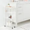 Skinny Storage Cart Matte White - Brightroom™: Iron Utility Cart, No Assembly, Narrow Profile 2 Skinny Storage Cart Matte White - Brightroom™: Iron Utility Cart, No Assembly, Narrow Profile -Brightroom GUEST 37e99111 697d 4eee b762 79c72946ac9e