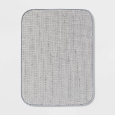 18"x 24" Drying Mat Light Gray - Brightroom™: Polyester Dish Mat For Kitchen, Machine Washable 5 18"x 24" Drying Mat Light Gray - Brightroom™: Polyester Dish Mat For Kitchen, Machine Washable - Image 3