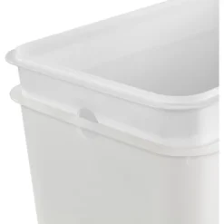 2.7gal Step Trash Can Clear - Brightroom™: Small Pedal-Operated Lid, Bathroom Garbage, Indoor Rectangle, Textured Plastic 10 2.7gal Step Trash Can Clear - Brightroom™: Small Pedal-Operated Lid, Bathroom Garbage, Indoor Rectangle, Textured Plastic -Brightroom GUEST 3c6a73c6 8074 4068 a9d3 115373f99888