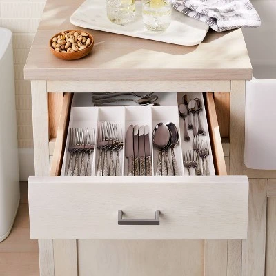 6 Compartment Organizer White - Brightroom™: In-Drawer Silverware & Utensils Organizer, Dishwasher-Safe, 16"x13.3" 3 6 Compartment Organizer White - Brightroom™: In-Drawer Silverware & Utensils Organizer, Dishwasher-Safe, 16"x13.3"