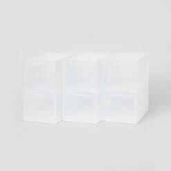 Small Stackable Bins Front Opening Clear Plastic - Brightroom™ 11 Small Stackable Bins Front Opening Clear Plastic - Brightroom™ -Brightroom GUEST 3c949385 7473 4475 8c8a 9fa49d23bd71
