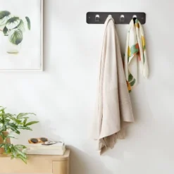 Over The Door Multi Function Basket And Hook Black - Brightroomâ„¢