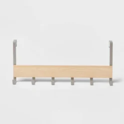 Large Over The Door Hook With Wood 6 Hooks - Brightroom™ 9 Large Over The Door Hook With Wood 6 Hooks - Brightroom™ -Brightroom GUEST 427b723e 2d59 4066 b9a9 dd53d42e3056