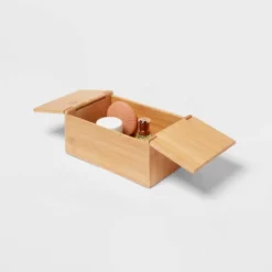 6" X 9" X 4" Rectangular Hinge Lid Bamboo Countertop Organizer - Brightroom™ 7 6" X 9" X 4" Rectangular Hinge Lid Bamboo Countertop Organizer - Brightroom™ -Brightroom GUEST 448d43d4 ccde 4178 8ab1 21a8ac437e38