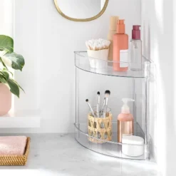 2 Tier Corner Shelf Clear - Brightroomâ„¢