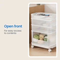 Click In Place 20.7qt Clear Open Front Plastic Storage Bin For Home And Office Organization White Latch - Brightroom™ 16 Click In Place 20.7qt Clear Open Front Plastic Storage Bin For Home And Office Organization White Latch - Brightroom™ -Brightroom GUEST 47fdb6bb c277 4b44 8c2c c87ffb451fc4