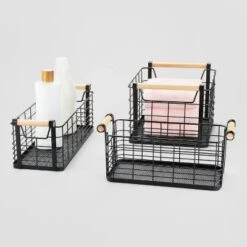 Wire Natural Wood Handles Milk Crate - Brightroom™ 7 Wire Natural Wood Handles Milk Crate - Brightroom™ -Brightroom GUEST 4a155be8 99e8 4d0e bd95 eeeb004429f9