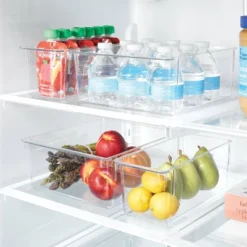 4pc Fridge & Pantry Bin Storage Set Clear - Brightroomâ„¢: Refrigerator & Pantry Organizers, Hand Washable