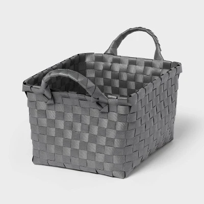 Woven Plastic Basket Small - Brightroom™ 5 Woven Plastic Basket Small - Brightroom™ - Image 3
