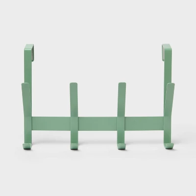 Over The Door 4 Hook - Sage - Brightroom™ 4 Over The Door 4 Hook - Sage - Brightroom™ - Image 2