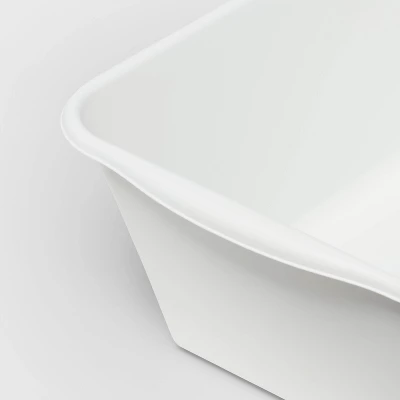 12qt Dishpan White - Brightroom™: Plastic Wash Basin, Kitchen Sink Dish Tub, Dishwasher-Safe, 12qt Capacity 4 12qt Dishpan White - Brightroom™: Plastic Wash Basin, Kitchen Sink Dish Tub, Dishwasher-Safe, 12qt Capacity - Image 2