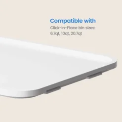 Click In Place Large Lid For Plastic Storage Bins For Home And Office Organization White - Brightroom™ 13 Click In Place Large Lid For Plastic Storage Bins For Home And Office Organization White - Brightroom™ -Brightroom GUEST 519dba91 3966 4056 922d 3ce9208e44e8