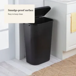 11.3gal Lift Top Waste Basket Black - Brightroom™: Kitchen Trash Can, Fingerprint-Resistant, Indoor Trash Bin 10 11.3gal Lift Top Waste Basket Black - Brightroom™: Kitchen Trash Can, Fingerprint-Resistant, Indoor Trash Bin -Brightroom GUEST 556e70f5 3f00 42aa 82b0 f2fe2ef56154