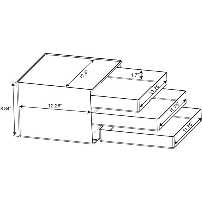 All Purpose 3 Drawer Storage Clear - Brightroom™ 7 All Purpose 3 Drawer Storage Clear - Brightroom™ - Image 5