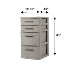 4 Drawer Weave Tower Dark Gray - Brightroom™: Plastic Storage Organizer, Portable Utility Drawers, Universal Storage 12 4 Drawer Weave Tower Dark Gray - Brightroom™: Plastic Storage Organizer, Portable Utility Drawers, Universal Storage -Brightroom GUEST 59e61d8d 40ff 45b8 b1f4 8e1d9f284647